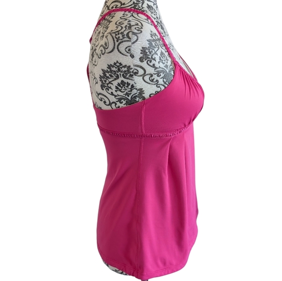 Lululemon Dance Strap Tank Senorita Pink Fuscia Ribbon Rel: 2010 Women's size 6 - Picture 11 of 12